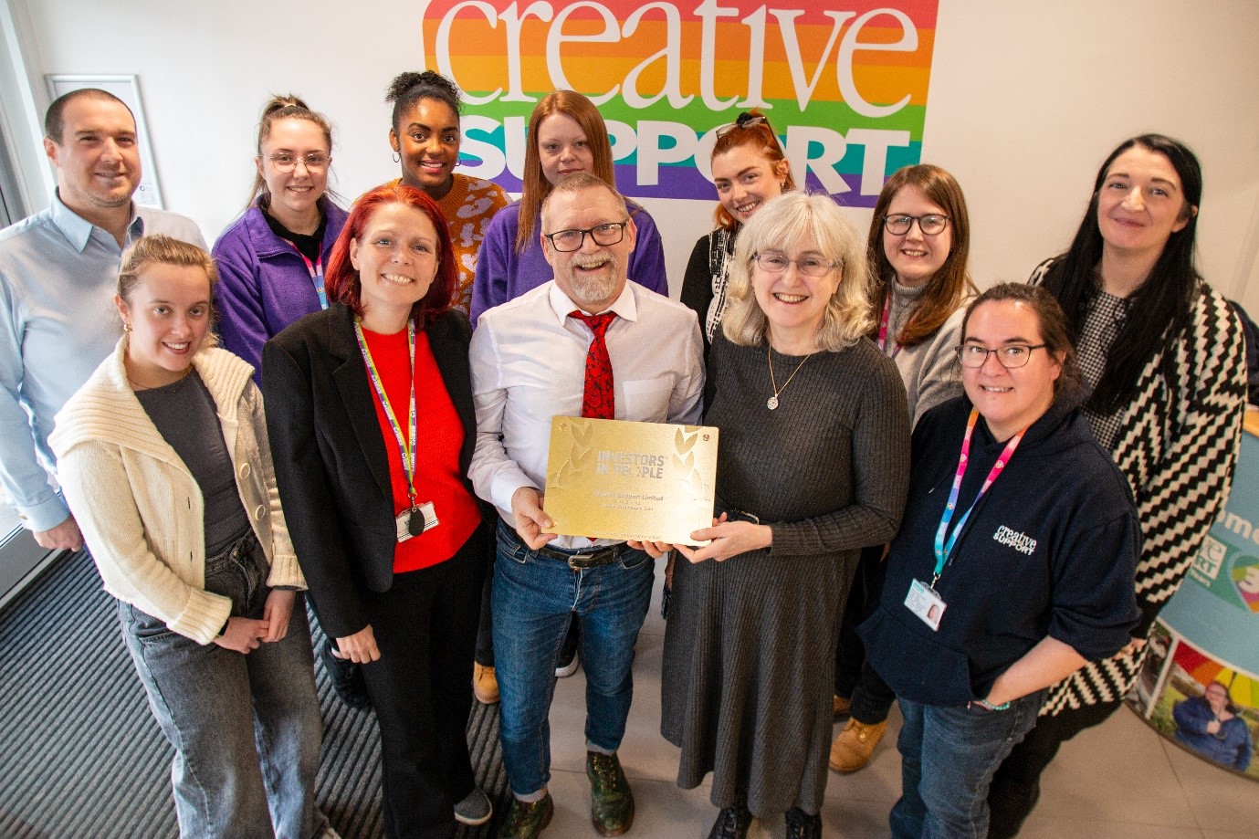 Creative Support Awarded Gold by Investors in People