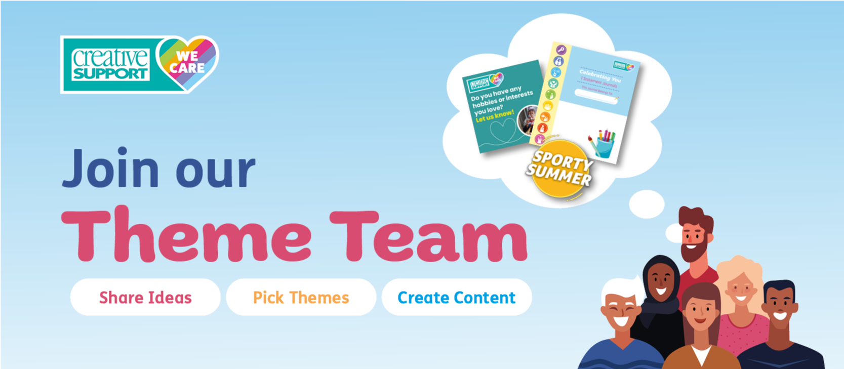 Join our Theme Team – Wednesday 8th July, 3pm